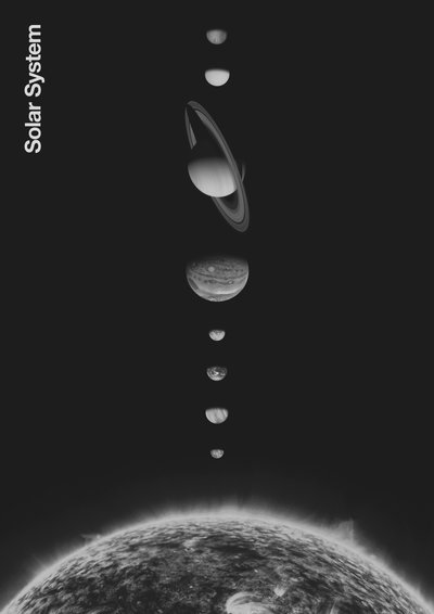 Solar System - Minimal by Florent Bodart