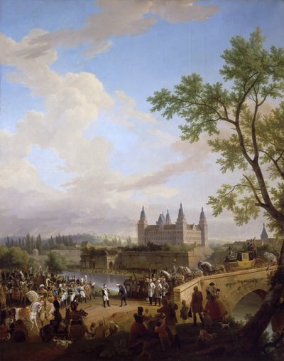 Meeting Between Napoleon and Baron Karl von Dalberg at Aschaffenburg, 2 October, 1806 by Florent Fidèle Constant Bourgeois du Castelet