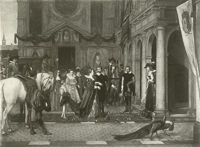 Marie de Medici at the House of Rubens by Florent Willems
