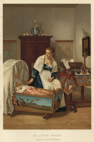 The Young Mother by Florent Willems