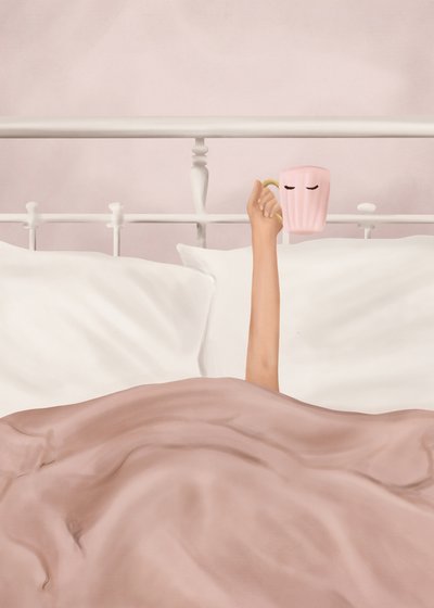 Morning Coffee In Bed by Flow Line