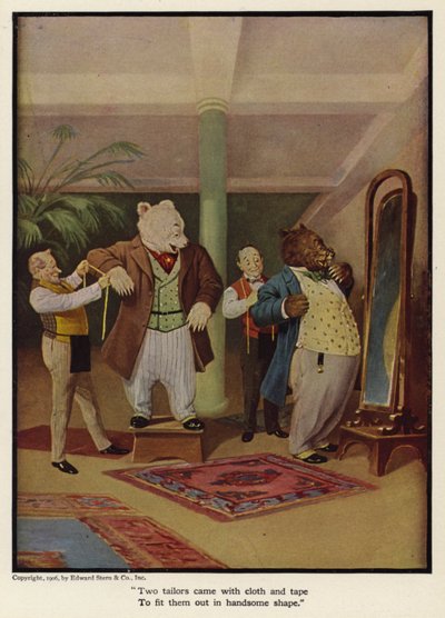 Two Tailors Came with Cloth and Tape to Fit Them Out in Handsome Shape by Floyd V. Campbell