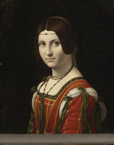 Portrait of an Unknown Woman, Called La Belle Ferronnière by Follower Leonardo Da Vinci