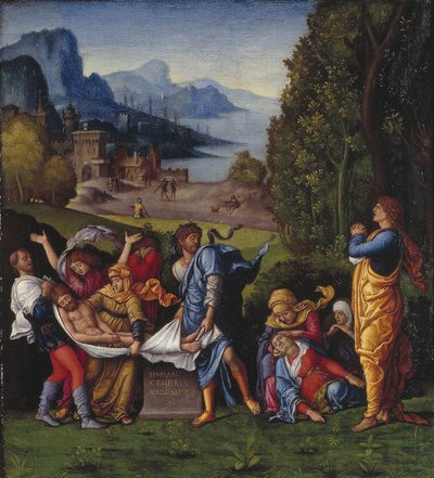 The Entombment by Follower of Andrea Mantegna