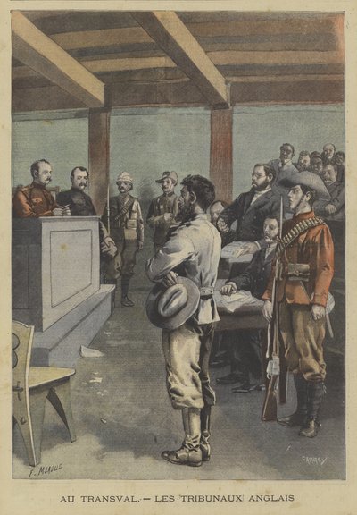 A Boer Before a British Court in the Transvaal by Fortune Louis Meaulle