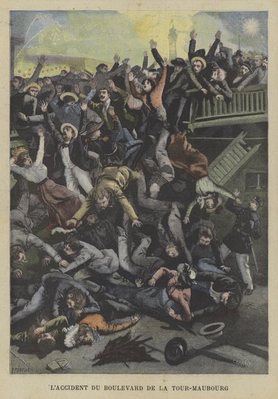 Accident on the Boulevard de la Tour-Maubourg, Paris by Fortune Louis Meaulle