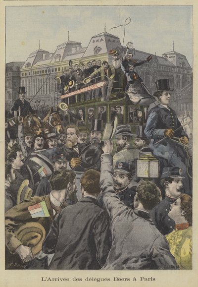 Arrival of the Boer Delegates in Paris by Fortune Louis Meaulle