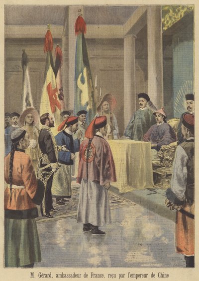 Auguste Gerard, the French Ambassador to China, Received by the Emperor by Fortune Louis Meaulle