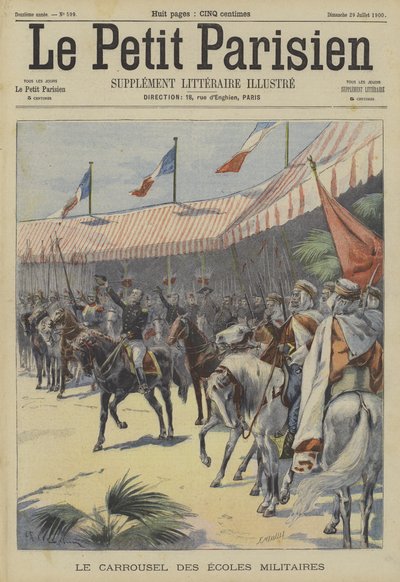 Cavalry Parade of the French Military Academies by Fortune Louis Meaulle