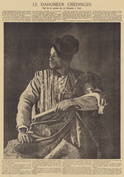 Chedingen, Leader of the Mission from the Dahomean King Behanzin to Paris by Fortune Louis Meaulle