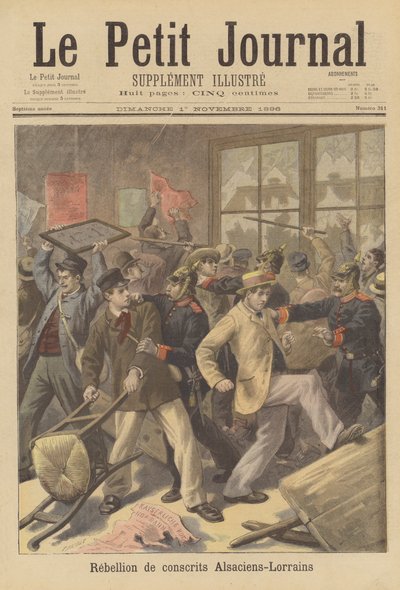 Conscripts from Alsace and Lorraine Rebelling Against Their Call-Up into the German Army by Fortune Louis Meaulle