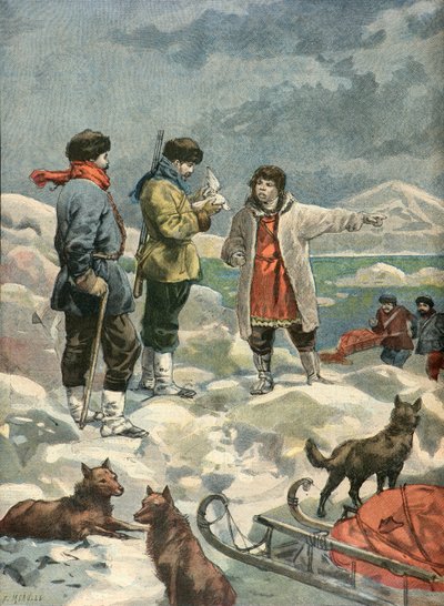Crew Departed in Search of the S.A. Andree Expedition by Fortune Louis Meaulle