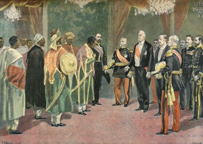 Felix Faure and the Ambassadors of Menelik II of Abyssinia by Fortune Louis Meaulle