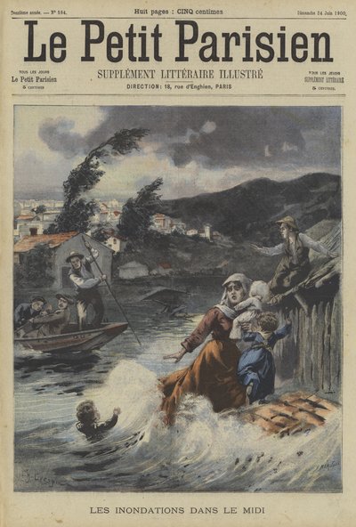 Floods in the Midi Region of France by Fortune Louis Meaulle