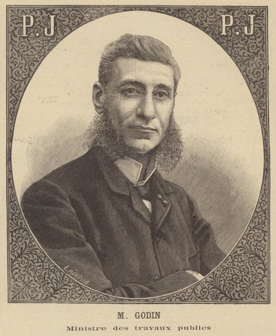 Jules Godin, French Minister of Public Works by Fortune Louis Meaulle