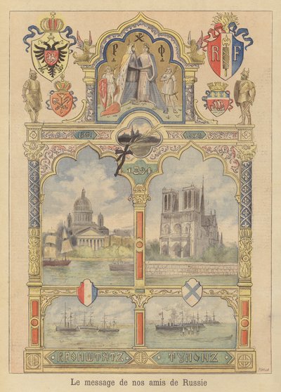 Message of Goodwill from the City of St Petersburg to France by Fortune Louis Meaulle
