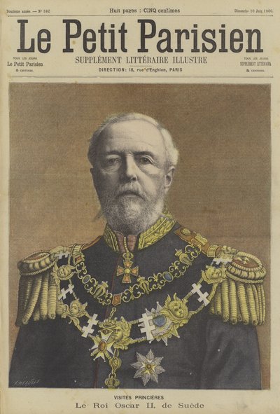 Oscar II, King of Sweden by Fortune Louis Meaulle