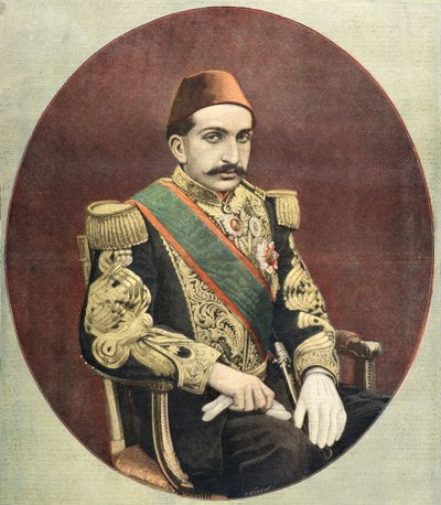 Portrait of Abdul-Hamid Khan, Sultan of the Ottoman Empire 1897 by Fortune Louis Meaulle