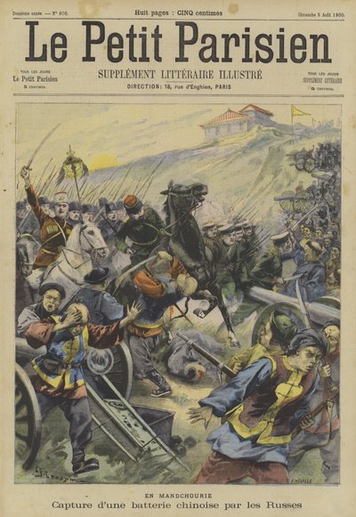 The Boxer Rebellion: Capture of a Chinese Battery by Russian Troops in Manchuria by Fortune Louis Meaulle