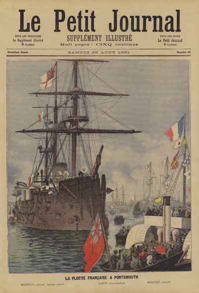 The French Fleet at Portsmouth by Fortune Louis Meaulle