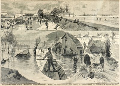 The Floods of Saint Florent in the Loire by Fortune Louis Meaulle
