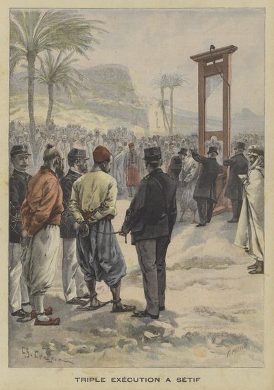 Triple Execution at Setif, Algeria by Fortune Louis Meaulle