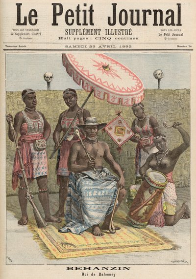 Behanzin, King of Dahomey by Fortune Louis Meaulle and Henri Meyer