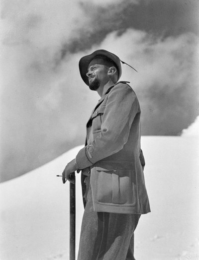 Alpino Soldier in the snow by Fosco Maraini