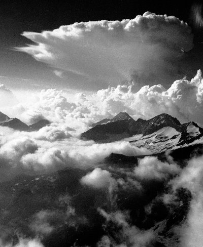Climbing up Breithorn, peak of the Monte Rosa range by Fosco Maraini