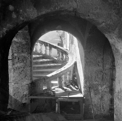 Detail of the Staircase of a Villa in Palermo by Fosco Maraini