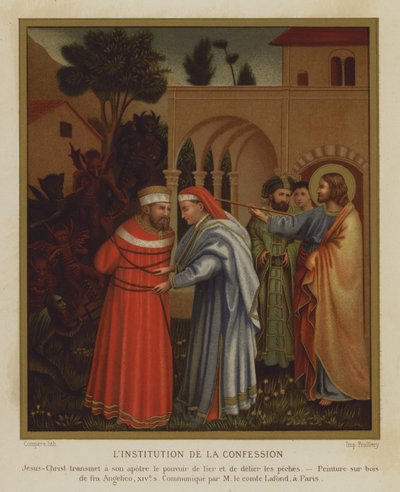 The Institution of the Confession by Fra (after) Angelico