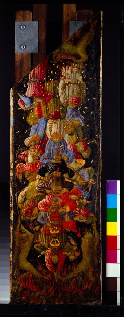 Two Panels from the Last Judgement Showing the Ascent into Heaven & the Descent into Hell by Fra (c.1387 1455) Angelico