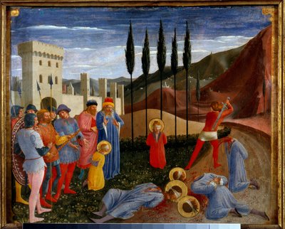 The martyrdom of Saints Cosimo and Damien by Fra  Angelico