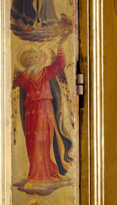 Angel Playing a Trumpet (detail) by Fra Angelico