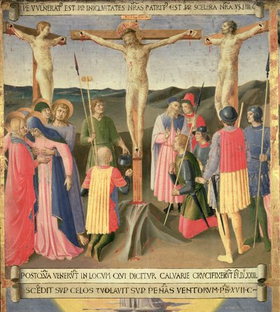 Christ on the Cross between the Two Thieves, (detail) by Fra Angelico