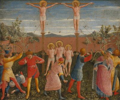 Crucifixion of Saints Cosmas and Damian by Fra Angelico