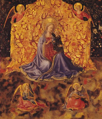 Madonna of Humility with Christ Child and Angels by Fra Angelico