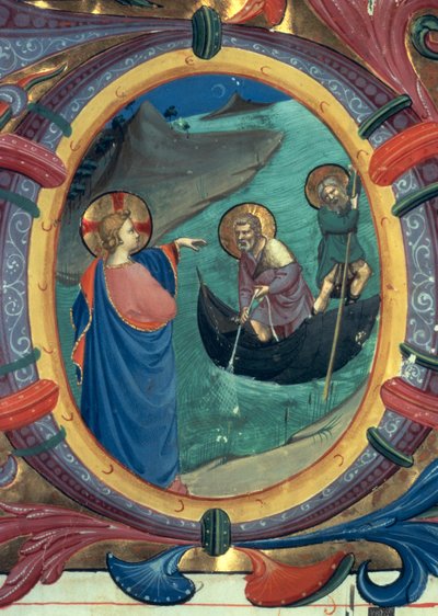 The Calling of St. Peter and St. Andrew (detail) by Fra Angelico