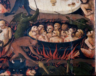 The Last Judgment: Hell - The Souls of the Damned Subjected to Torture in the Circles of Hell, 1432-1435 by Fra Angelico