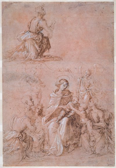 The Virgin and Child Surrounded by Saints and Angels by Fra Bartolommeo