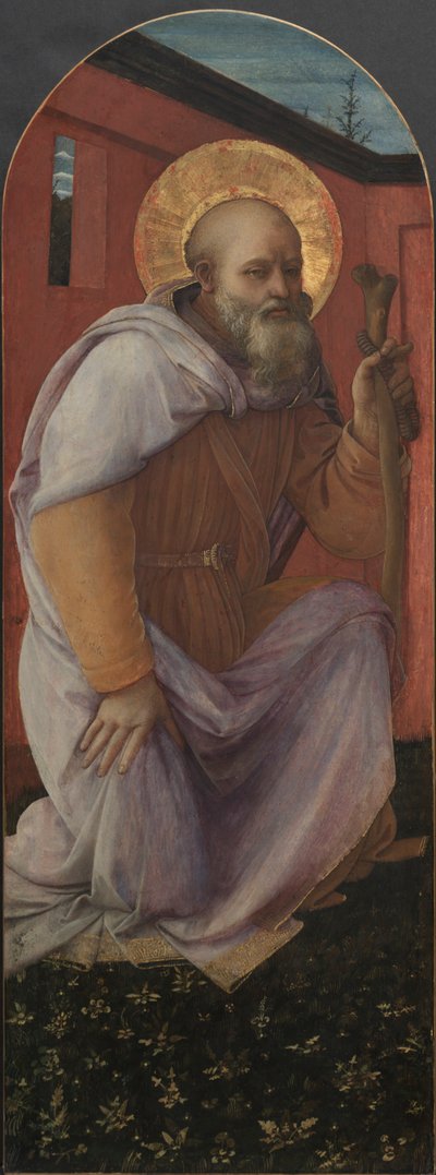 Panel from a Triptych: St. Anthony Abbot, 1458 by Fra Filippo Lippi