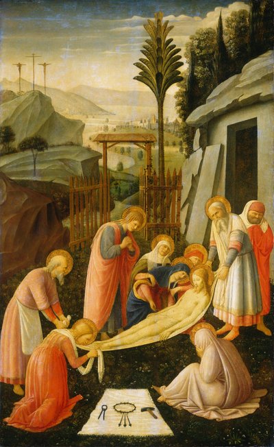The Entombment of Christ, c.1450 by Fra & Lippi F (c.1406-69) Angelico