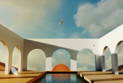 Astronaut Floating in Utopia by Fran Rodríguez