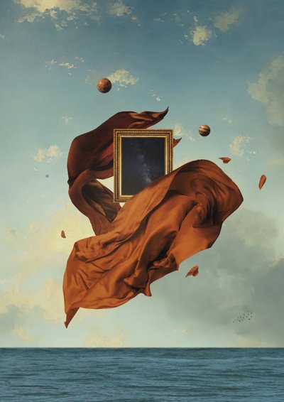 Floating Galaxy Frame by Fran Rodríguez
