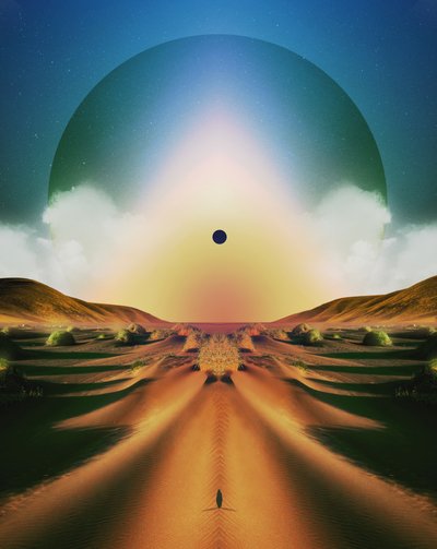 Solitary Desert Journey by Fran Rodríguez