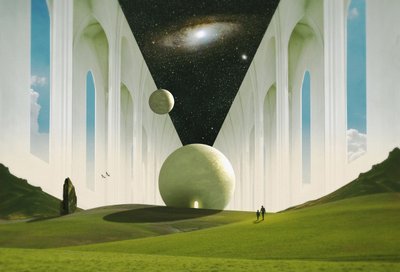 Surreal Cosmic Archway by Fran Rodríguez