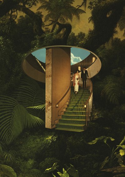 Surreal Jungle Staircase by Fran Rodríguez