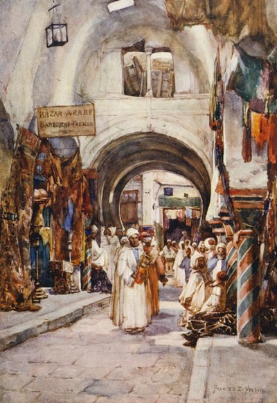 Souk des Etoffes, Tunis by Frances Nesbitt