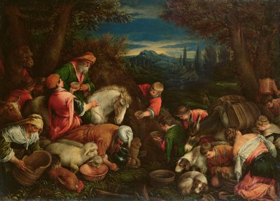 Jacob and Laban at the Well, 1590 by Francesco Bassano