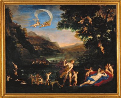 The Love-Gods Lead Adonis Towards Venus by Francesco Albani